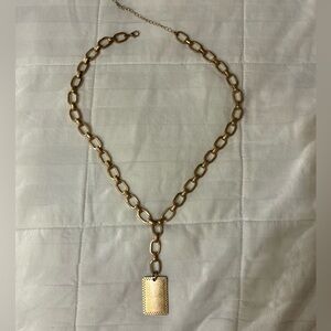 Gold Chain Necklace with Pendant
